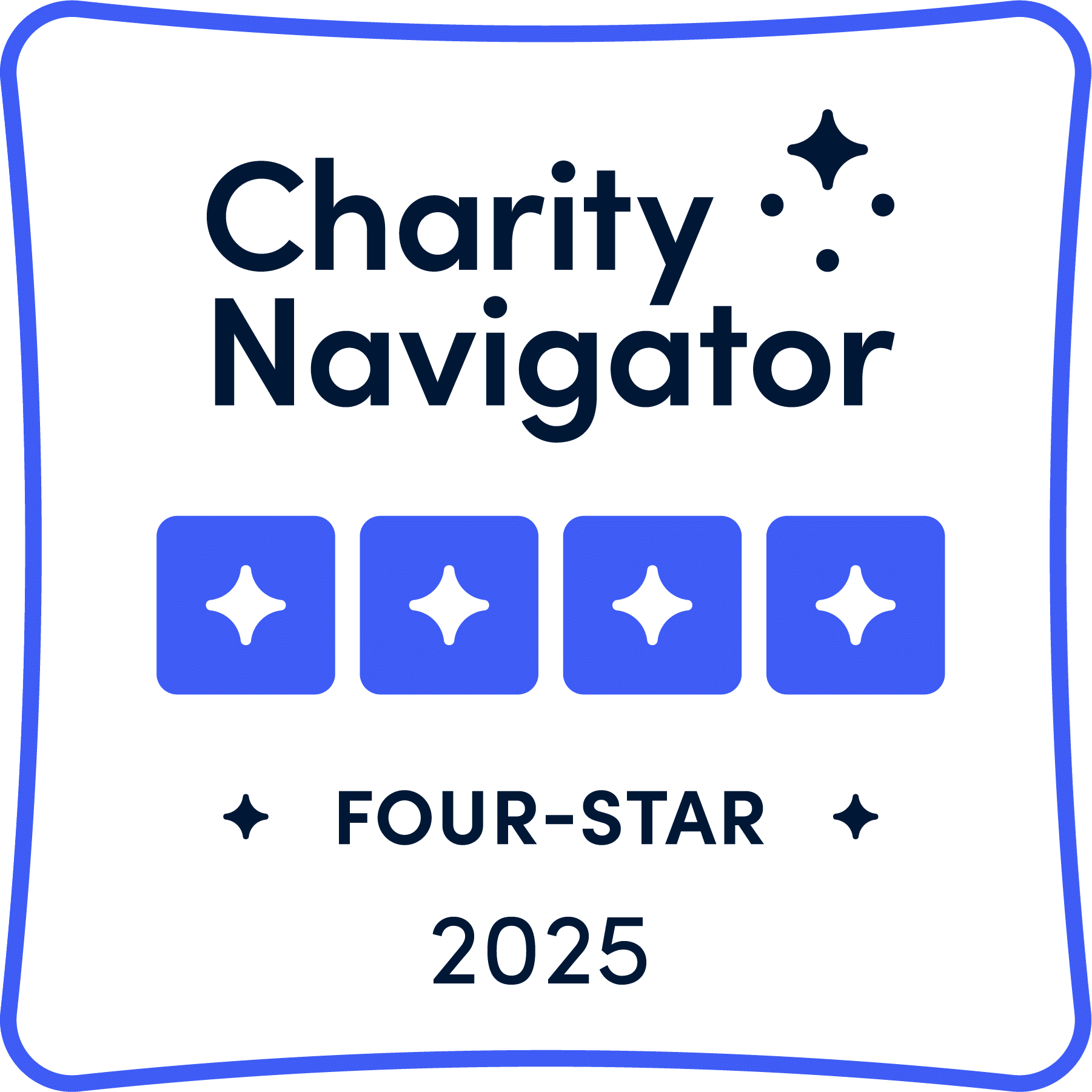 Four Star Charity Navigator rating