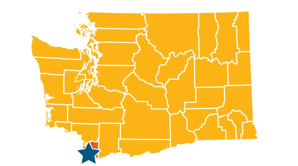 Vancouver, WA map graphic