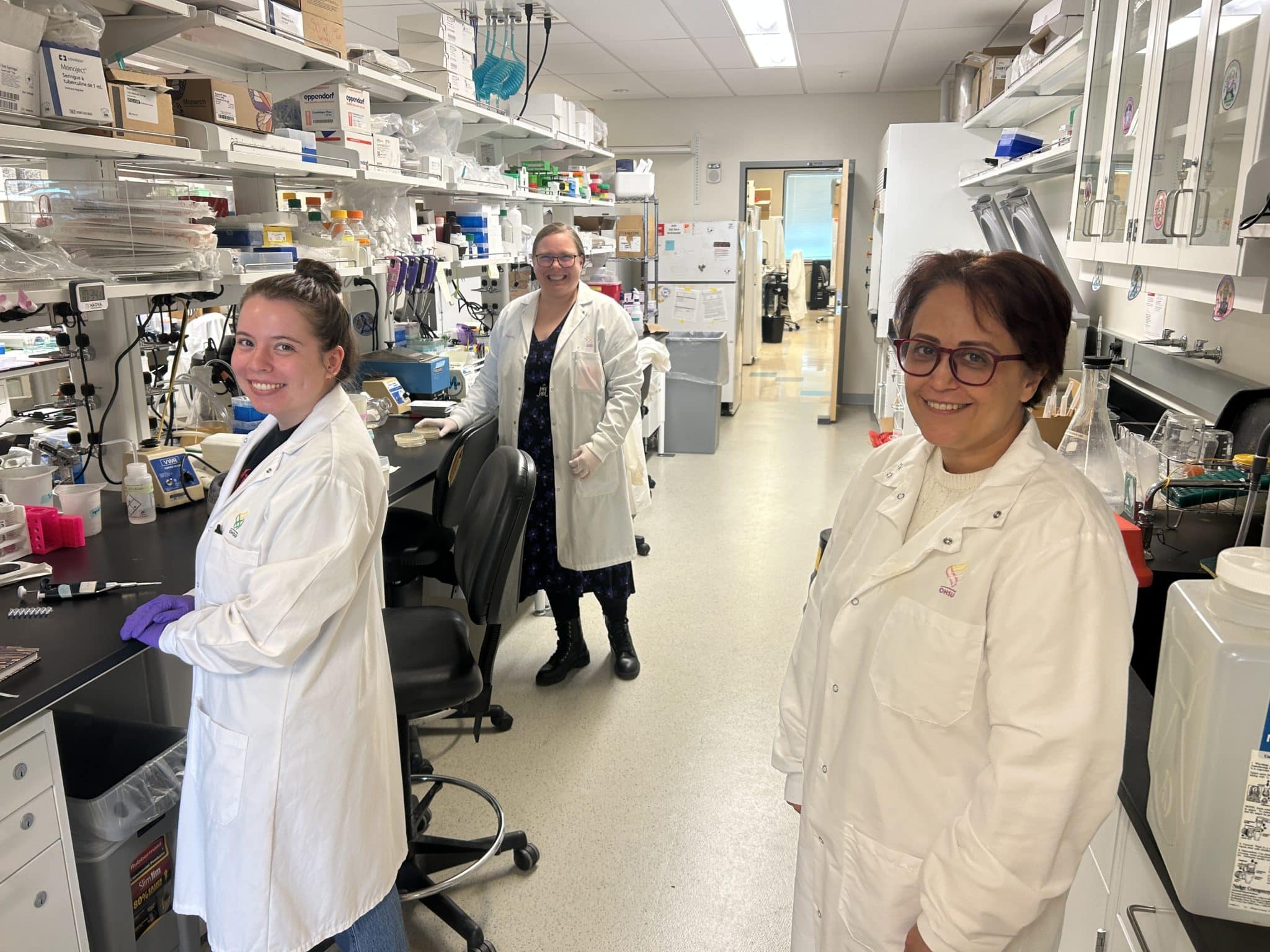 A lab of researchers