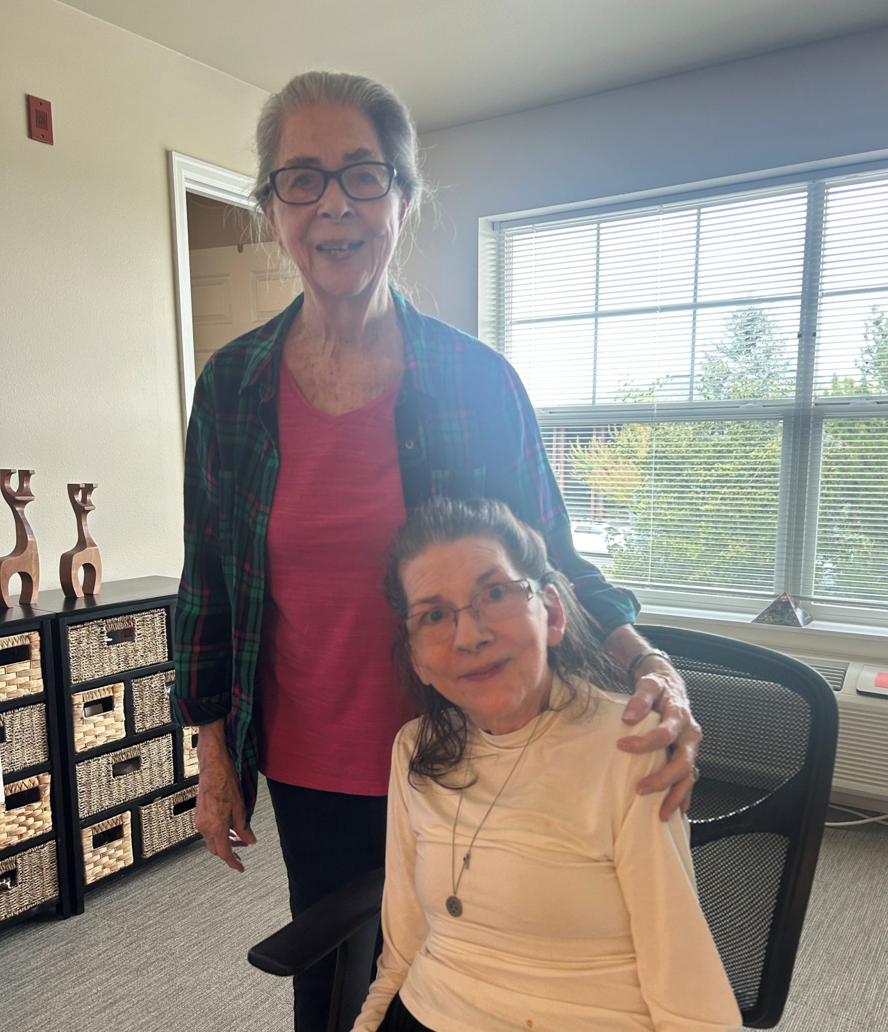 Dawn McCrea with her mother