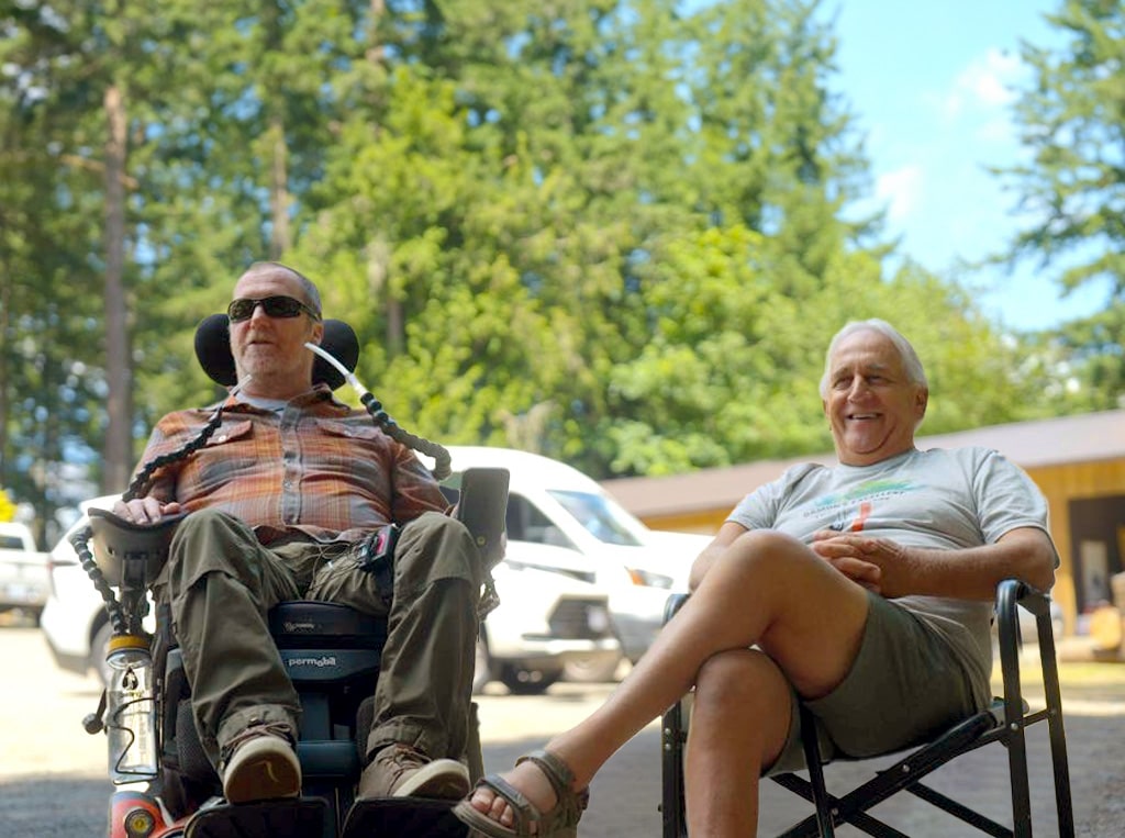 Two people living well with ALS.