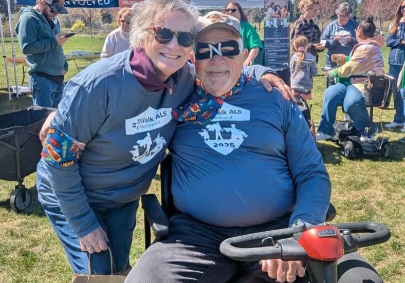 John and Joene Nicolaisen at the 2025 Walk ALS in Central Oregon.