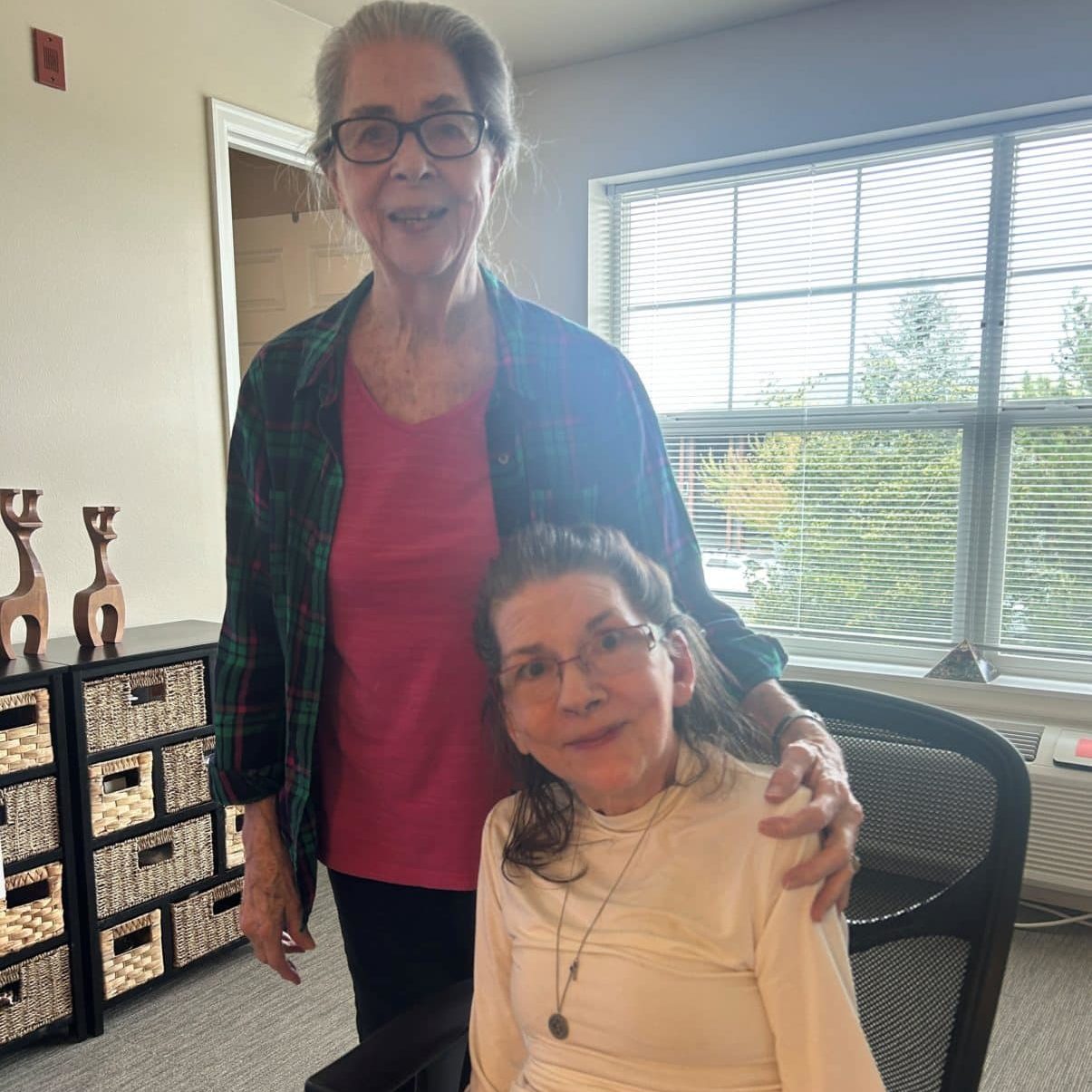 Dawn McCrea with her mother